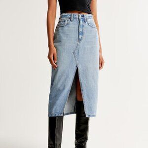 Denim Midi Skirt